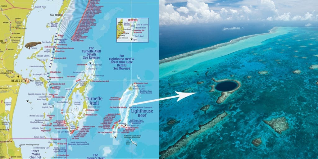 Belize Great Blue Hole Map Location