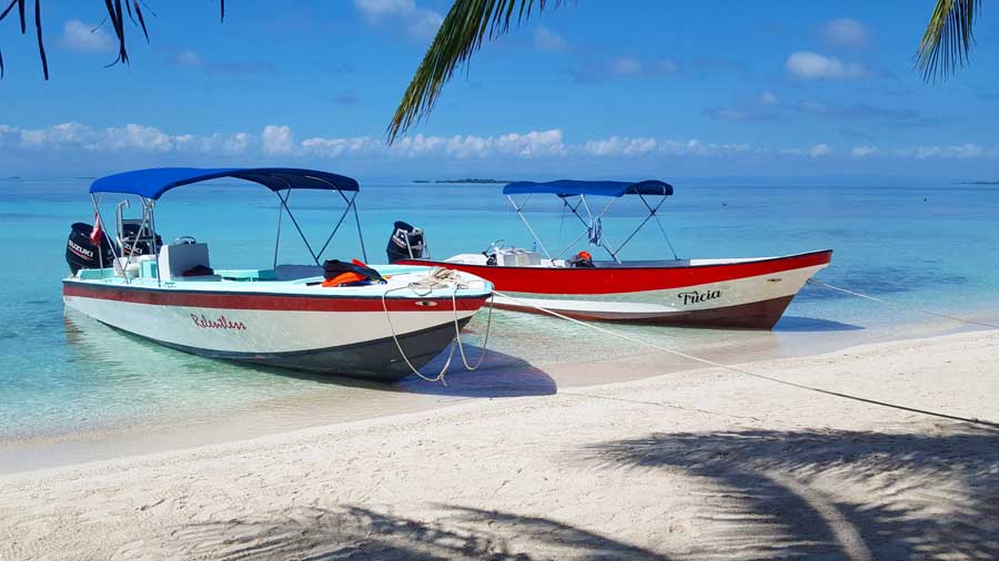 boats laughingbird caye