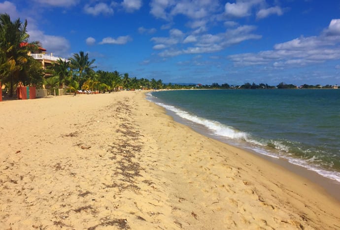 Beach in Placencia Belize