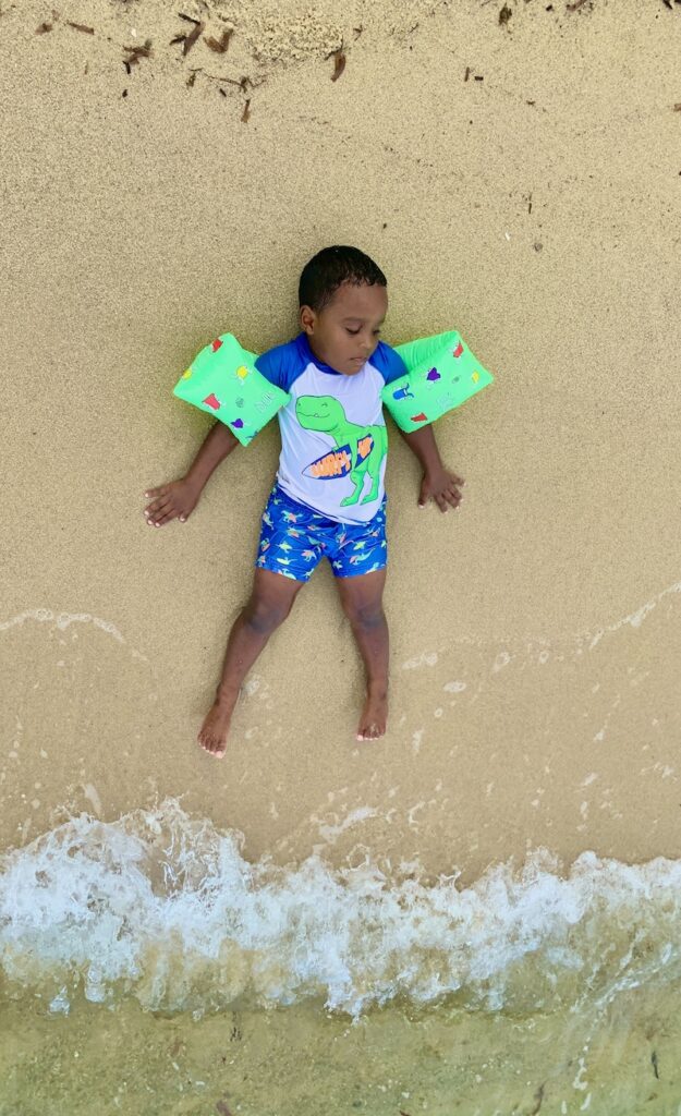 ruth son on placencia beach